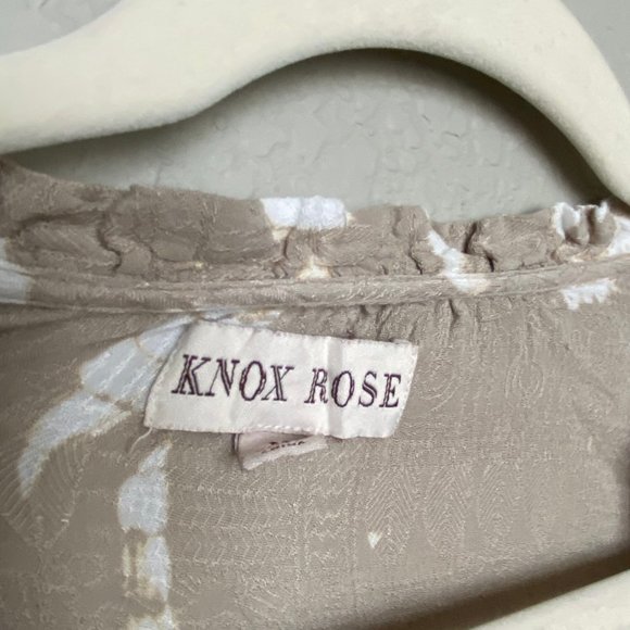 Tie Dye Faux Wrap Blouse - Picture 3 of 5